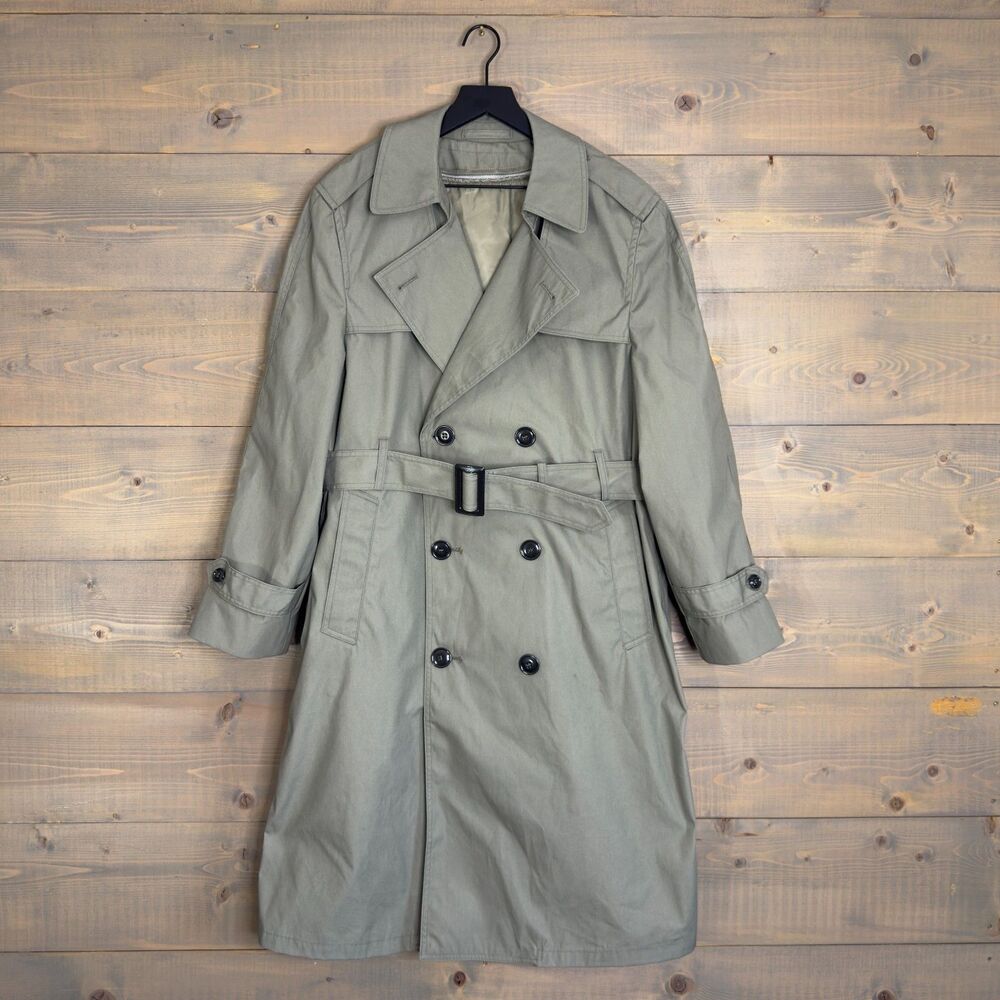 U.S. Military American Apparel Trench Coat w/ Removable Liner 40 S, Medium